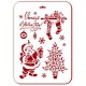 Трафарет Event Design новогодний NGP087 "Санта с фонарём", 31х21 см